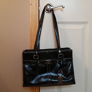 Giani Bernini black leather handbag
